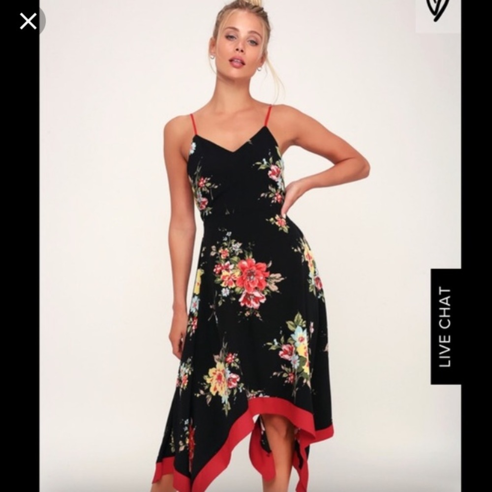 NWT lulus Handkerchief Floral Dress